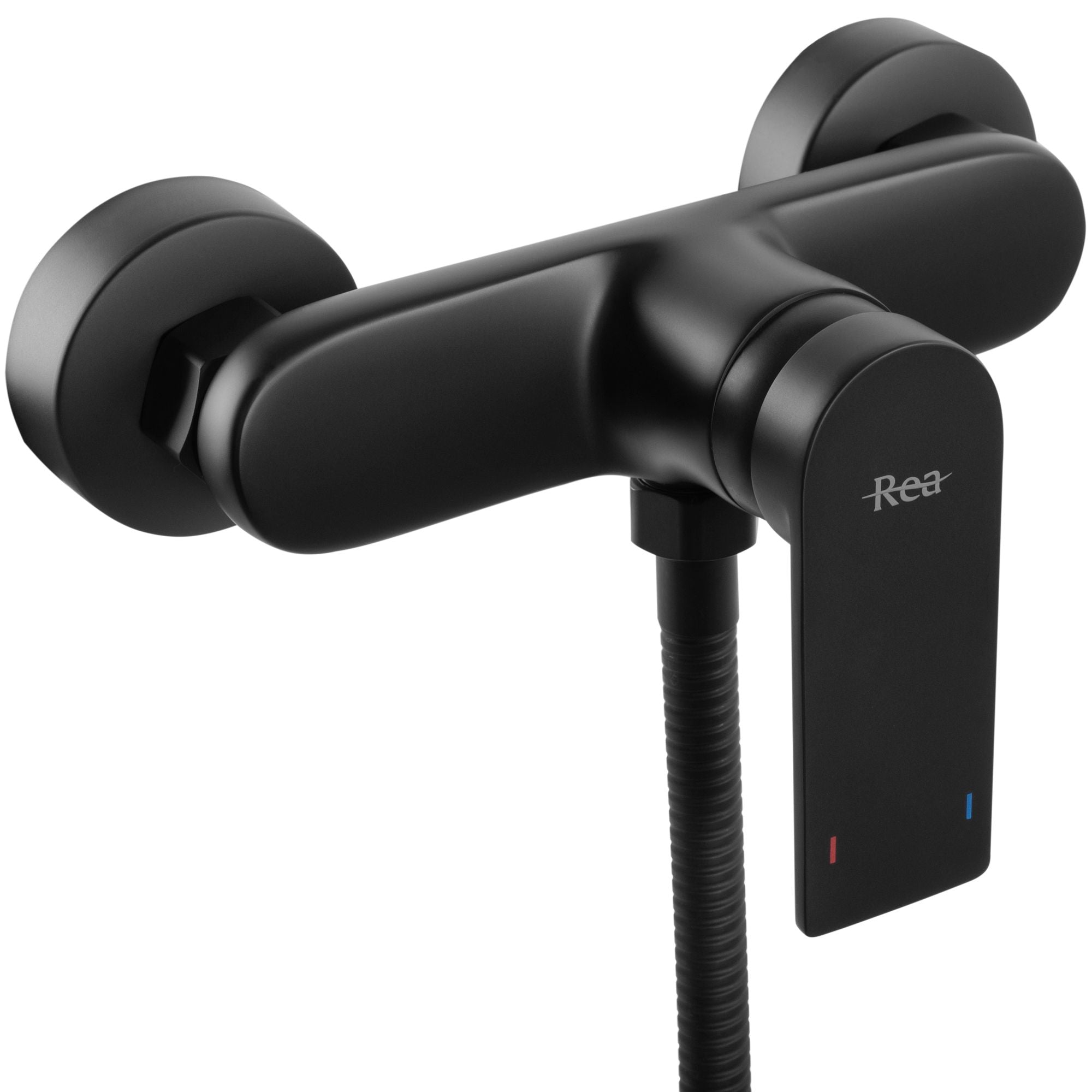 Douchekraan met Verso Mat Zwart Handset