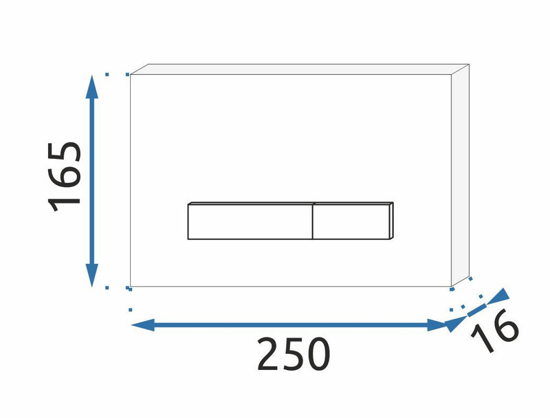 H-knop voor toiletframe Nickiel INOX - View 5