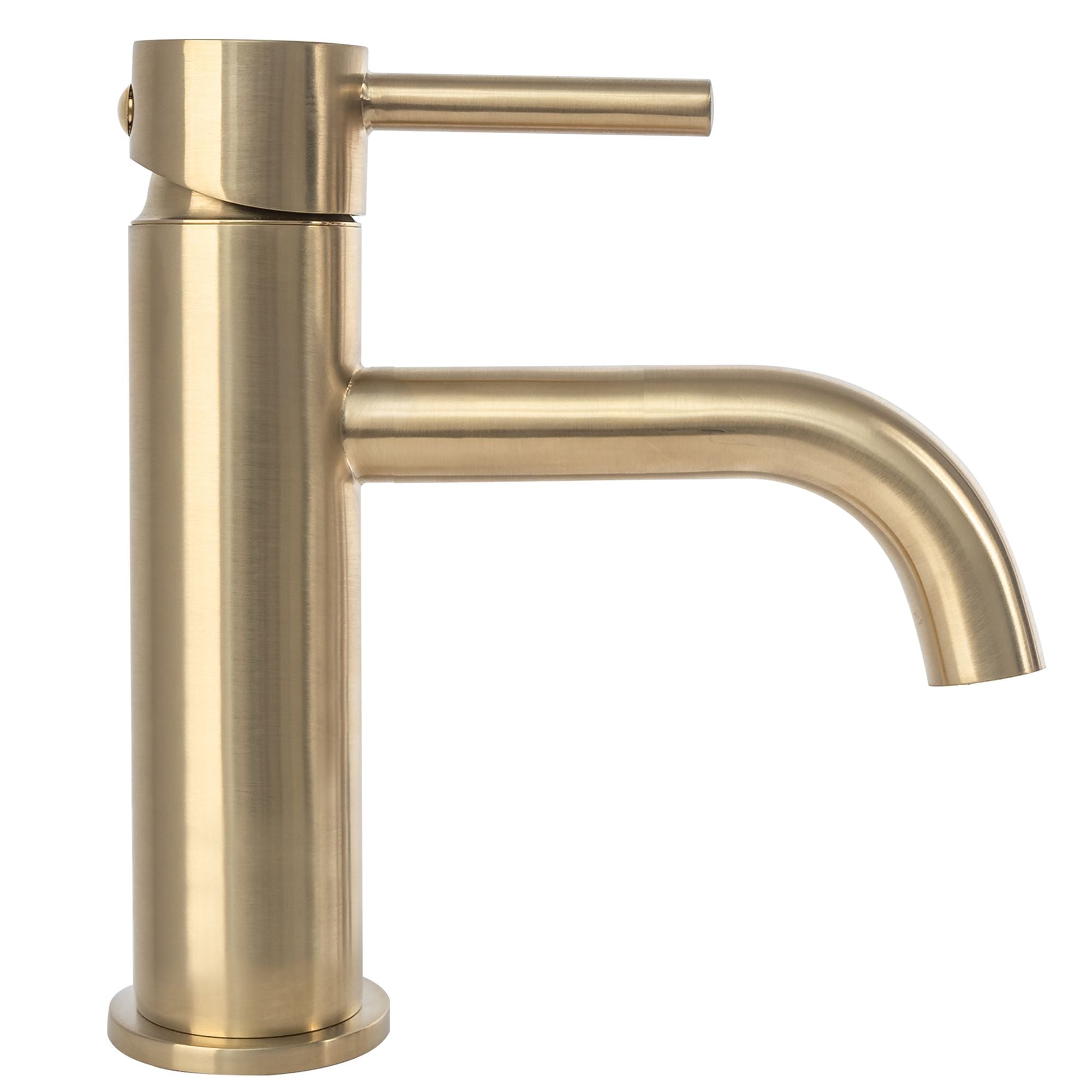Wastafelkraan Rea Lungo Gold Brush Low