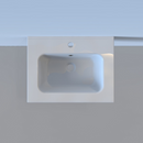 Arcqua Pakaru Wastafel Keramiek Wit 1 Kraangat (120cm 2 kraangaten)