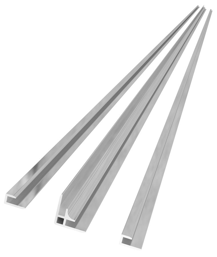 Denipan Hoekprofiel Set 210 Cm Chroom - Denipan Profiel