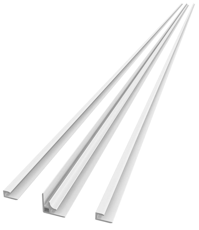 Denipan Hoekprofiel Set 210 Cm Mat Wit - Denipan Profiel