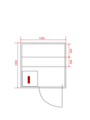 Luxor Finse Sauna 2 Personen 120x120x190