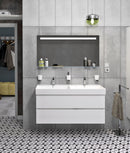 Wastafel onderkast 120cm Odetta greeploos en softclose div. kleuren