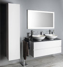 Wastafel onderkast 120cm Odetta greeploos en softclose div. kleuren