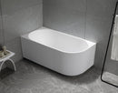 Aqualine Tibera Half Vrijstaand Bad Met Strip Front Links 170x80 cm Acryl Wit foto 5