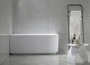 Aqualine Tibera Half Vrijstaand Bad Met Strip Front Links 170x80 cm Acryl Wit foto 3
