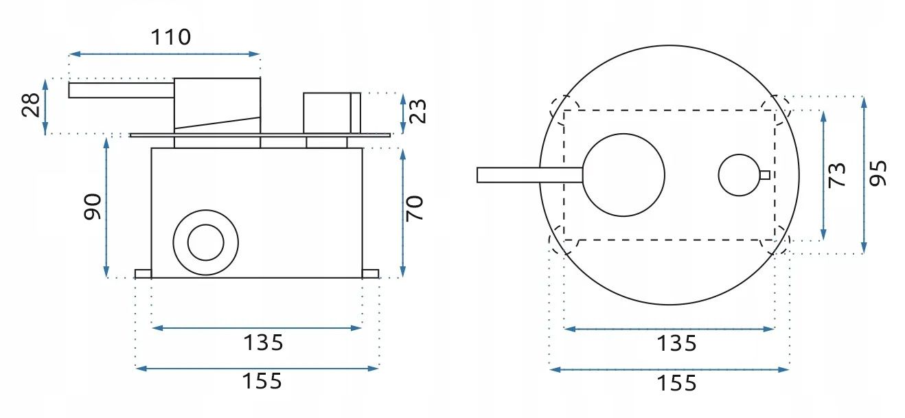 Inbouw badmengkraan Rea Lungo Chrom + BOX
