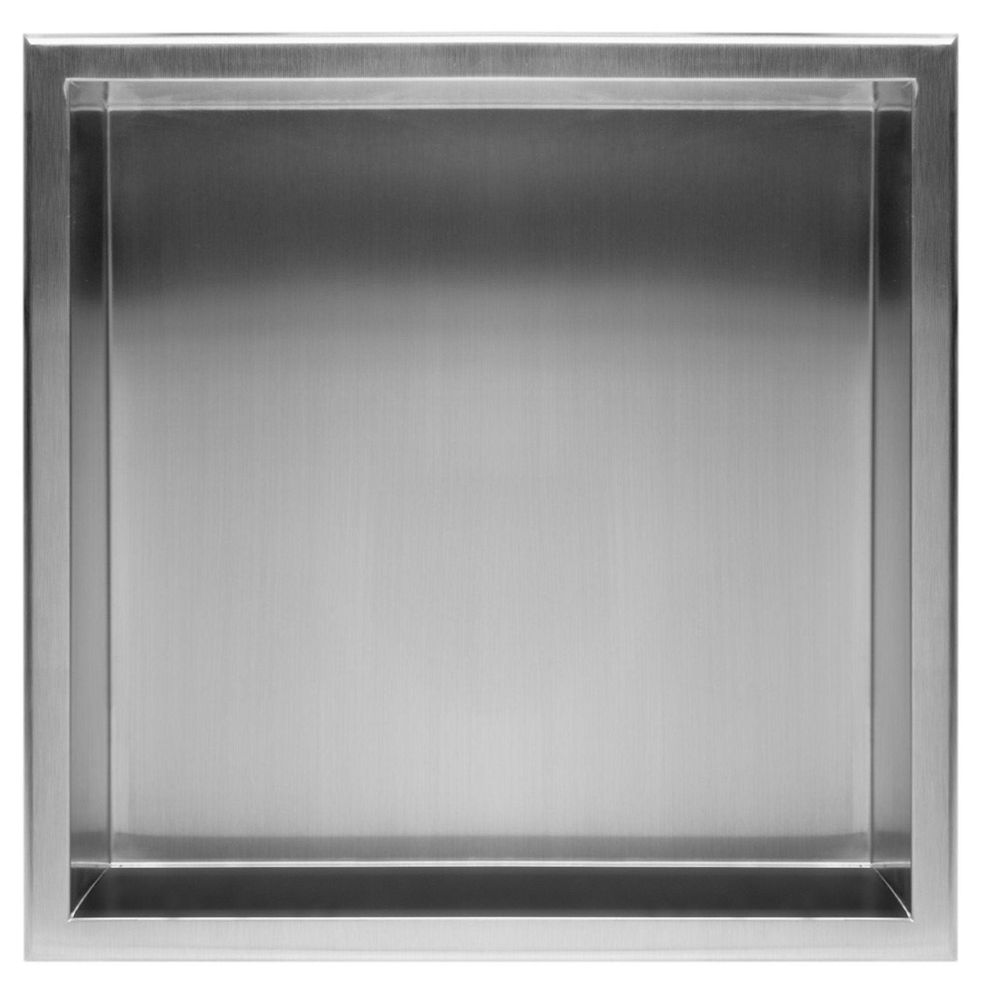 Badkamerplank 30x30 stalen borstel