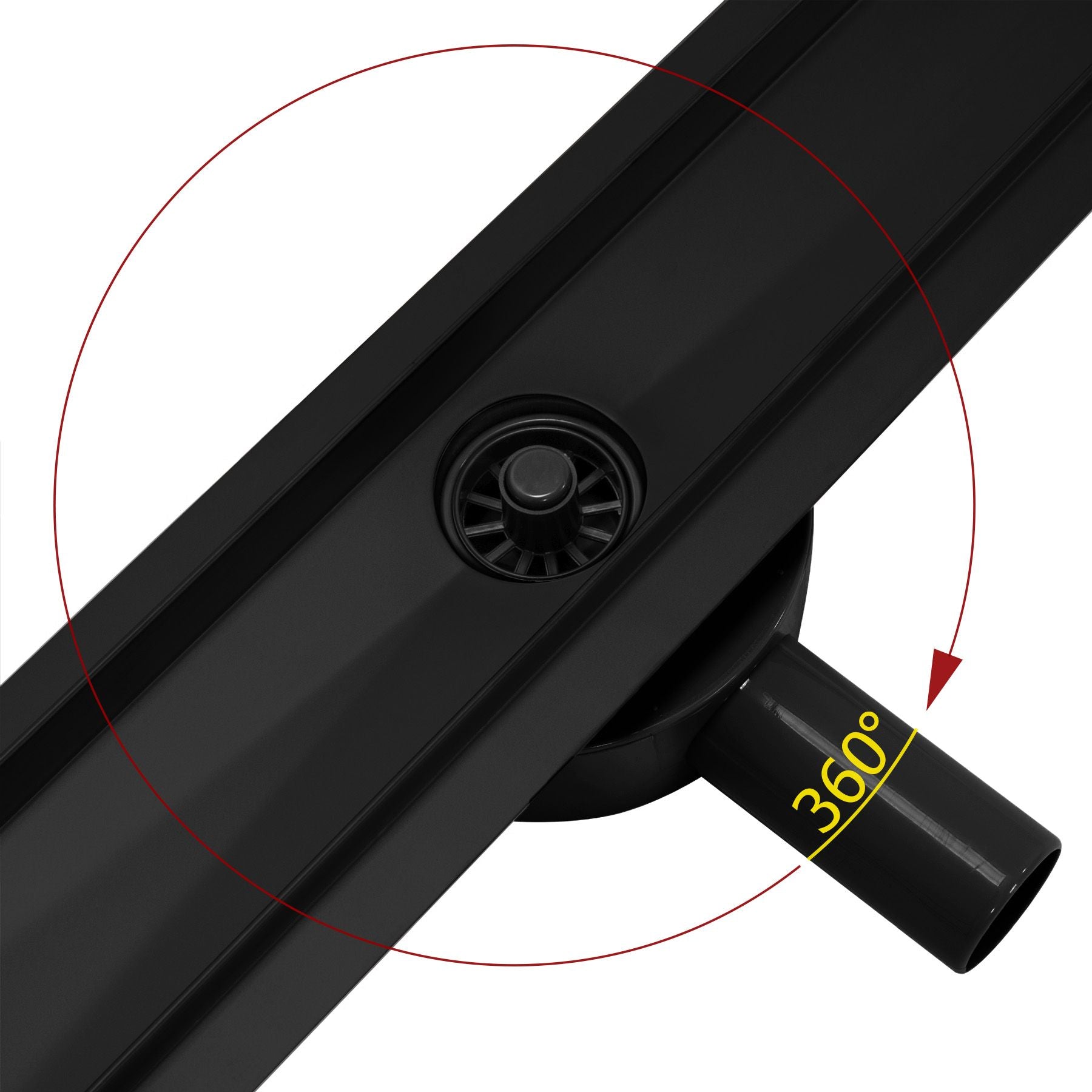 Lineaire afvoer Rea Greek PRO Black 90