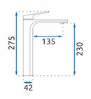 Wastafelkraan Rea Marco Gold Brush High - View 7