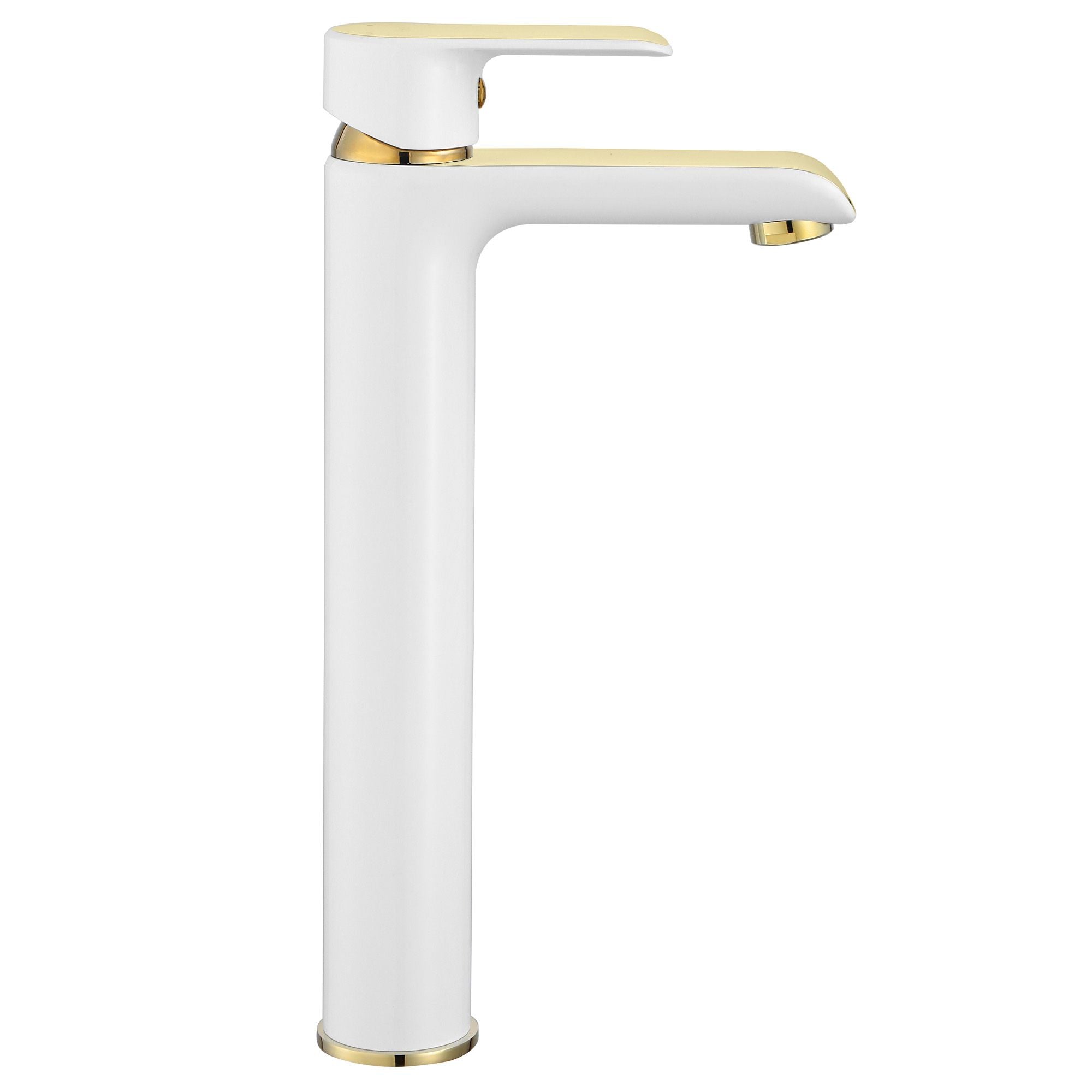 Wastafelkraan Rea Bloom White/Gold High
