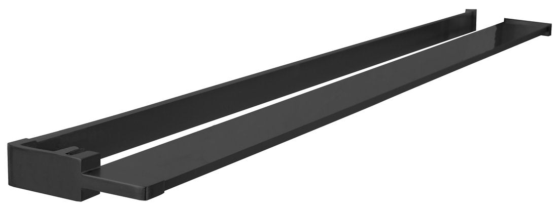 Planchet Met Handdoekhouder Voor Inloopdouche 60-140 Cm Zwart Mat