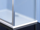 Drie zijden douchecabine Easy Line Chroom U-vorm Schuifdeur 110 cm mat glas