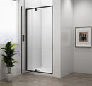 Draaibare Douchedeur Easy Mat Zwart Verstelbaar 88-102 cm