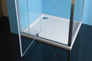 Drie zijden douchecabine Easy Line Chroom U-vorm Draaideur verstelbaar 80-90 cm