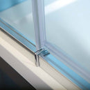 Drie zijden douchecabine Easy Line Chroom U-vorm Draaideur verstelbaar 80-90 cm