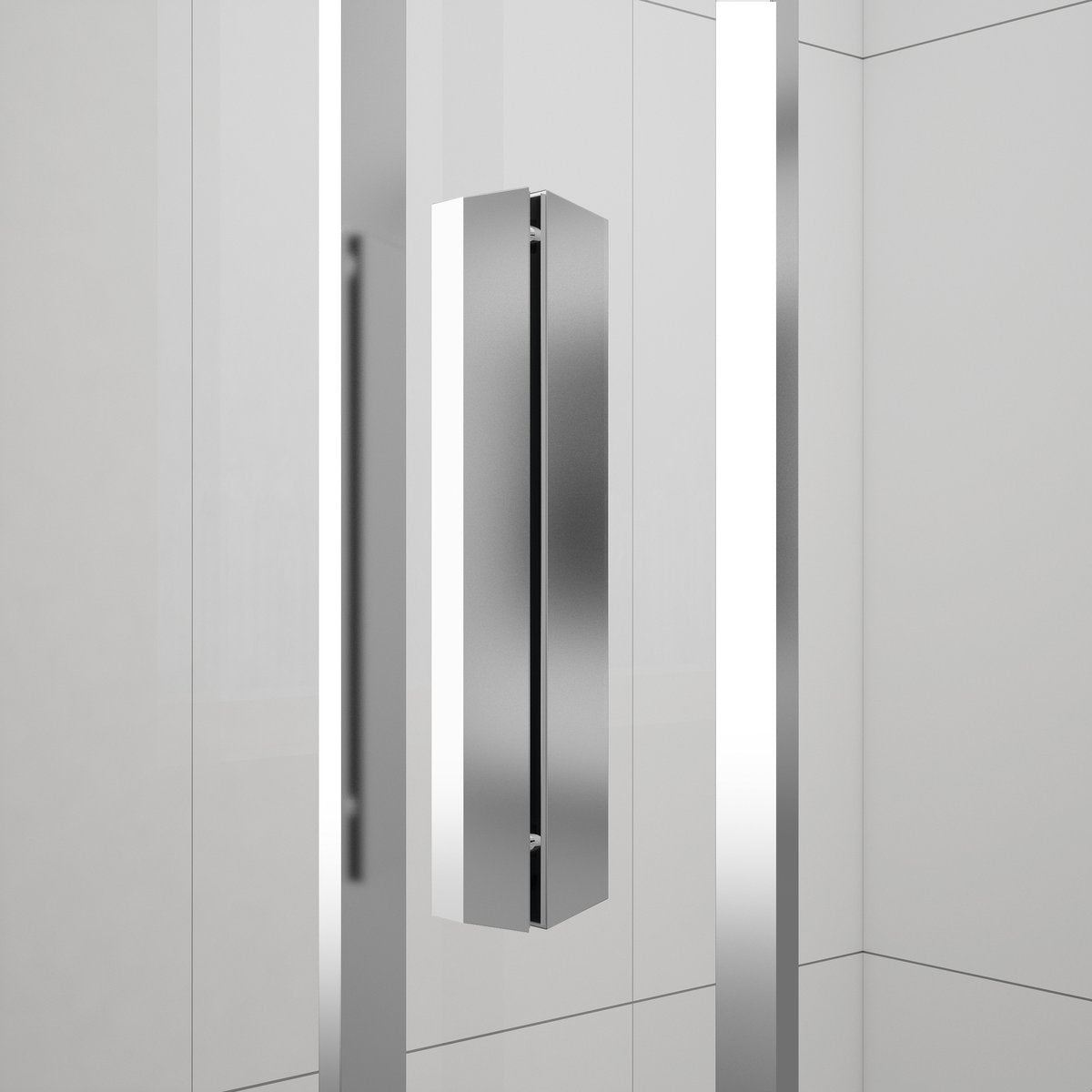 Draaibare Douchedeur Easy Chroom Mat Glas Verstelbaar 76-90 cm
