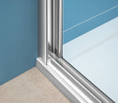 Drie zijden douchecabine Easy Line Chroom U-vorm Vouwdeur 70 cm