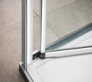 Drie zijden douchecabine Easy Line Chroom U-vorm Vouwdeur 80 cm