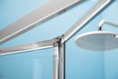 Drie zijden douchecabine Easy Line Chroom U-vorm Vouwdeur 90 cm