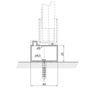 Verbredingsprofiel voor Muurprofiel 25mm Easy Line Mat Zwart