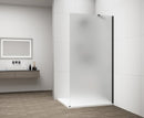 Inloopdouche Douchewand Esca 210x110 Cm Mat Glas Met Mat Zwart Profiel