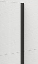 Inloopdouche Douchewand Esca 210x130 Cm Mat Glas Met Mat Zwart Profiel