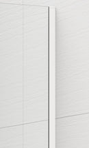 Inloopdouche Douchewand Esca 210x140 Cm Mat Glas Met Mat Wit Profiel