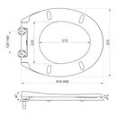 Toiletzitting Esmeralda Softclose, Wit
