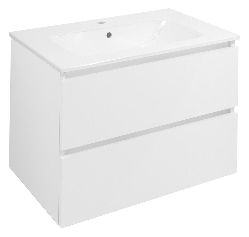 Badmeubel Ezara 70x46x52 cm Hoogglans Wit