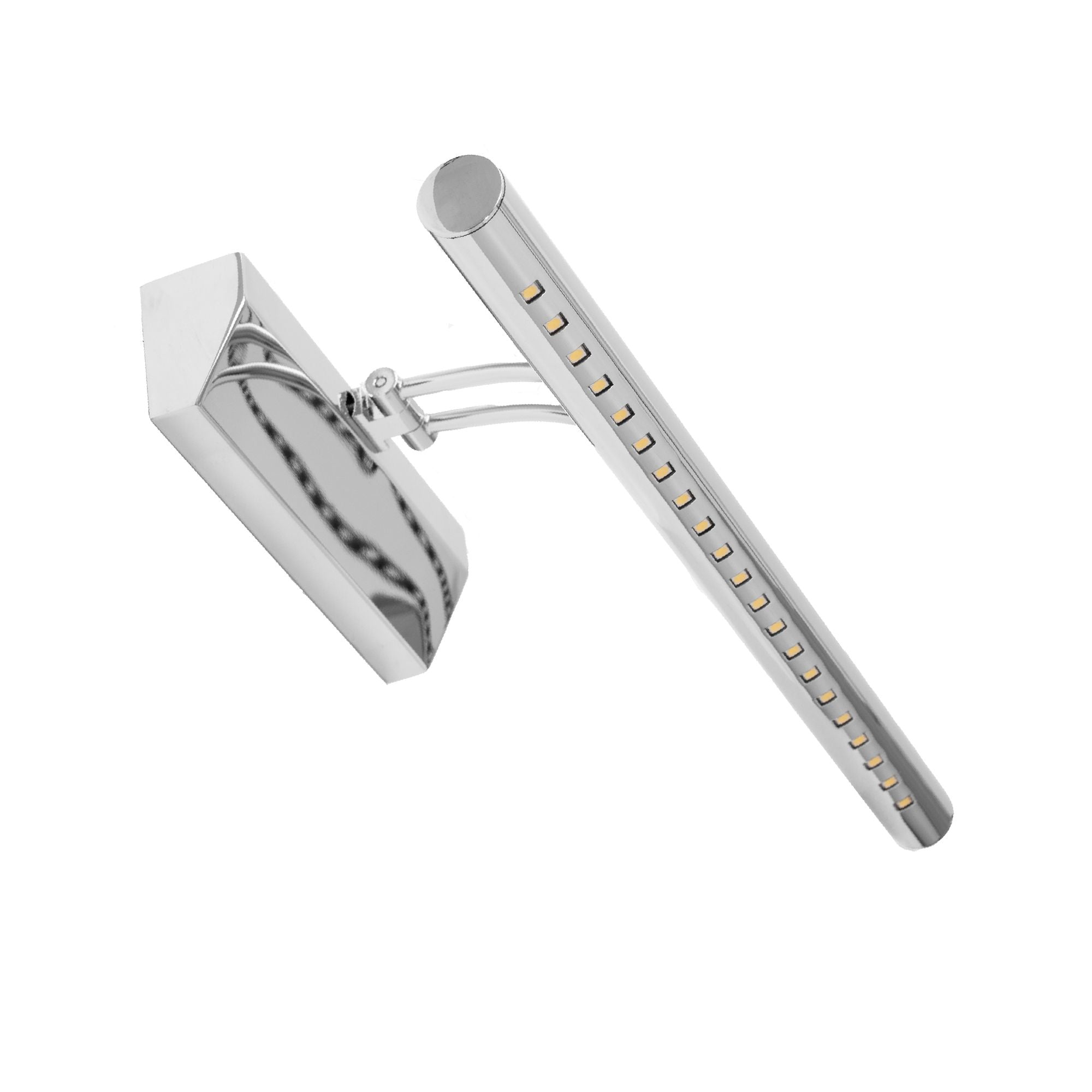 Wandlamp, Azuurblauwe leidde Boven een spiegel 5W 40cm App364-1W Chrome