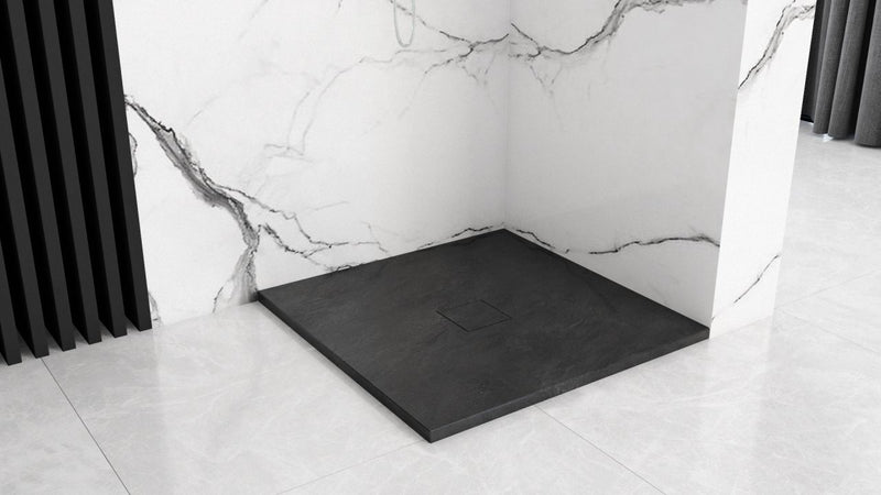 Douchebak Rea Stone Black 90x90 - View 5