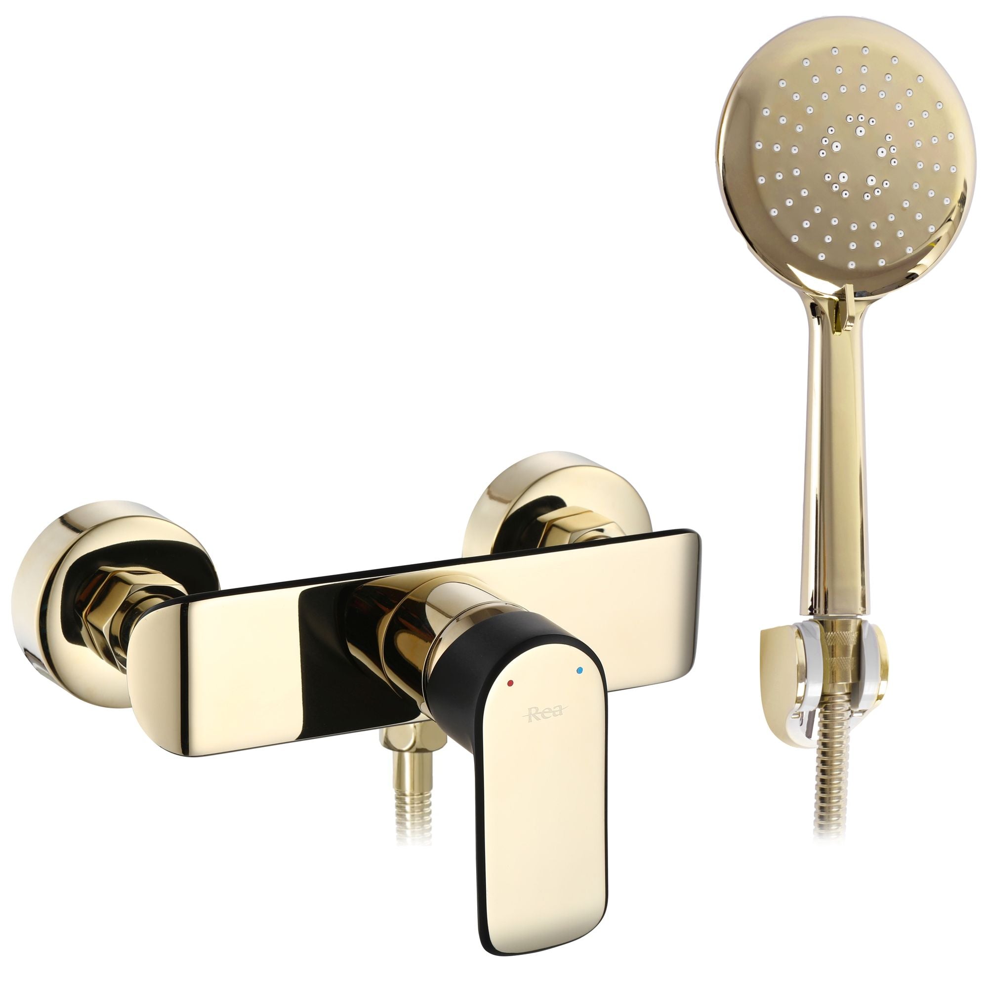 Douchemengkraan REA Bloom Mat Zwart/Goud