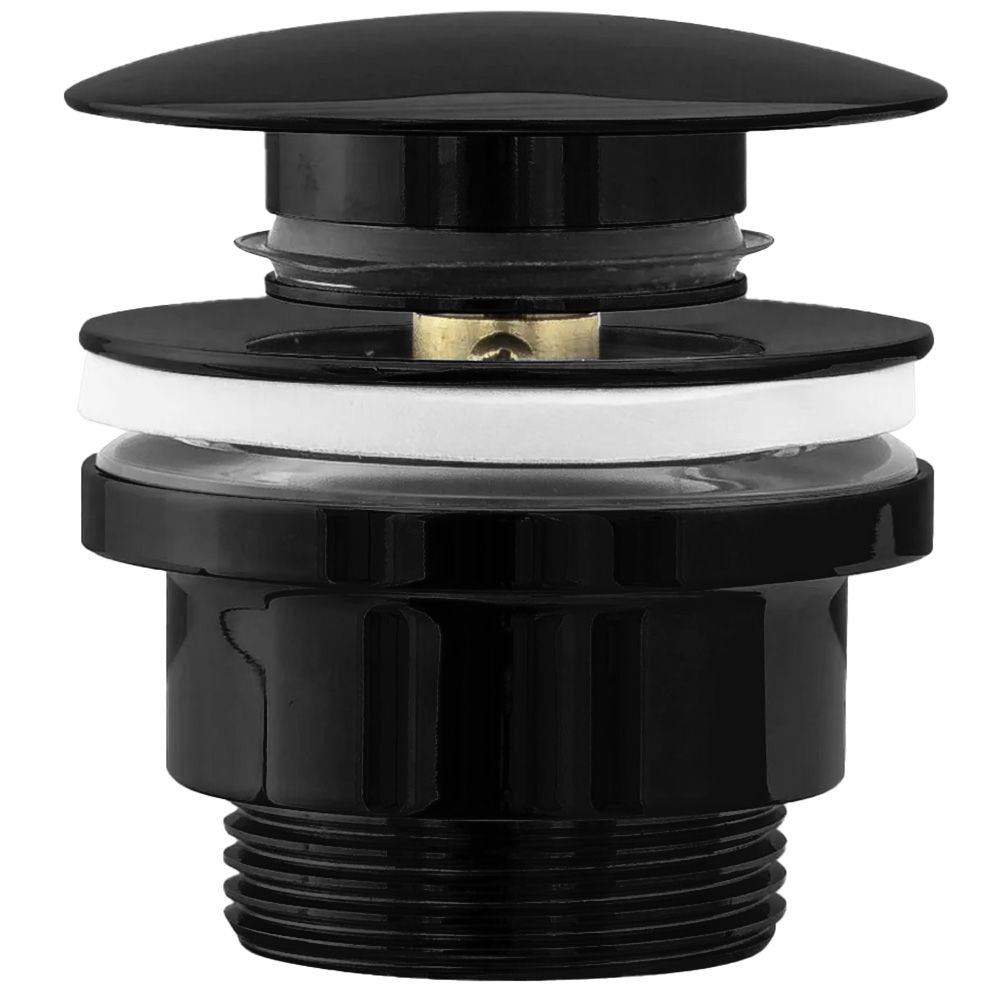Wastafelplug Universeel Clik-Klak Rea Bushed Black Metalic