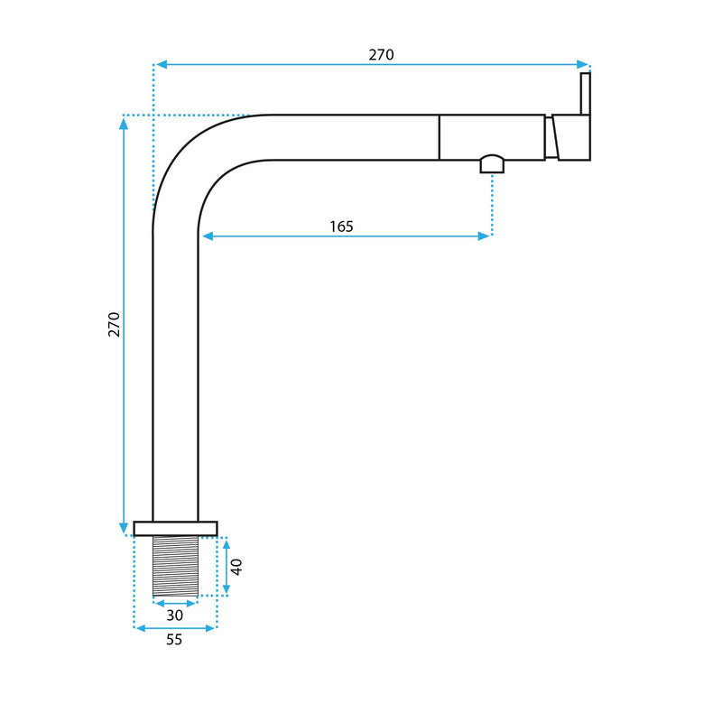 Keukenkraan REA COLE BRUSH Steel - View 5