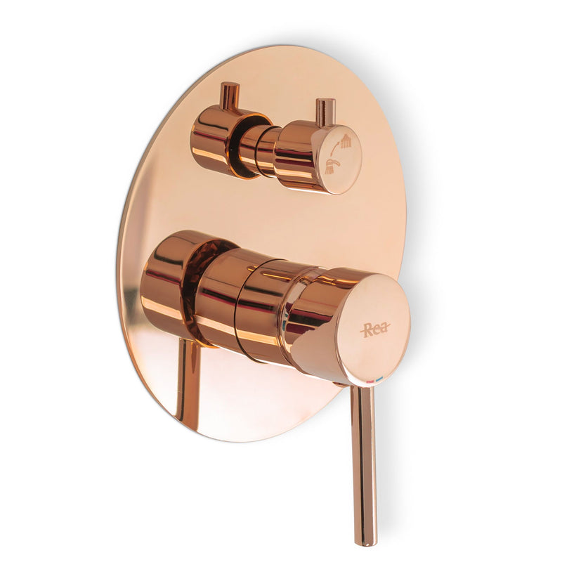 Inbouw regendoucheset Rea Lungo Rose Gold  + BOX - View 2