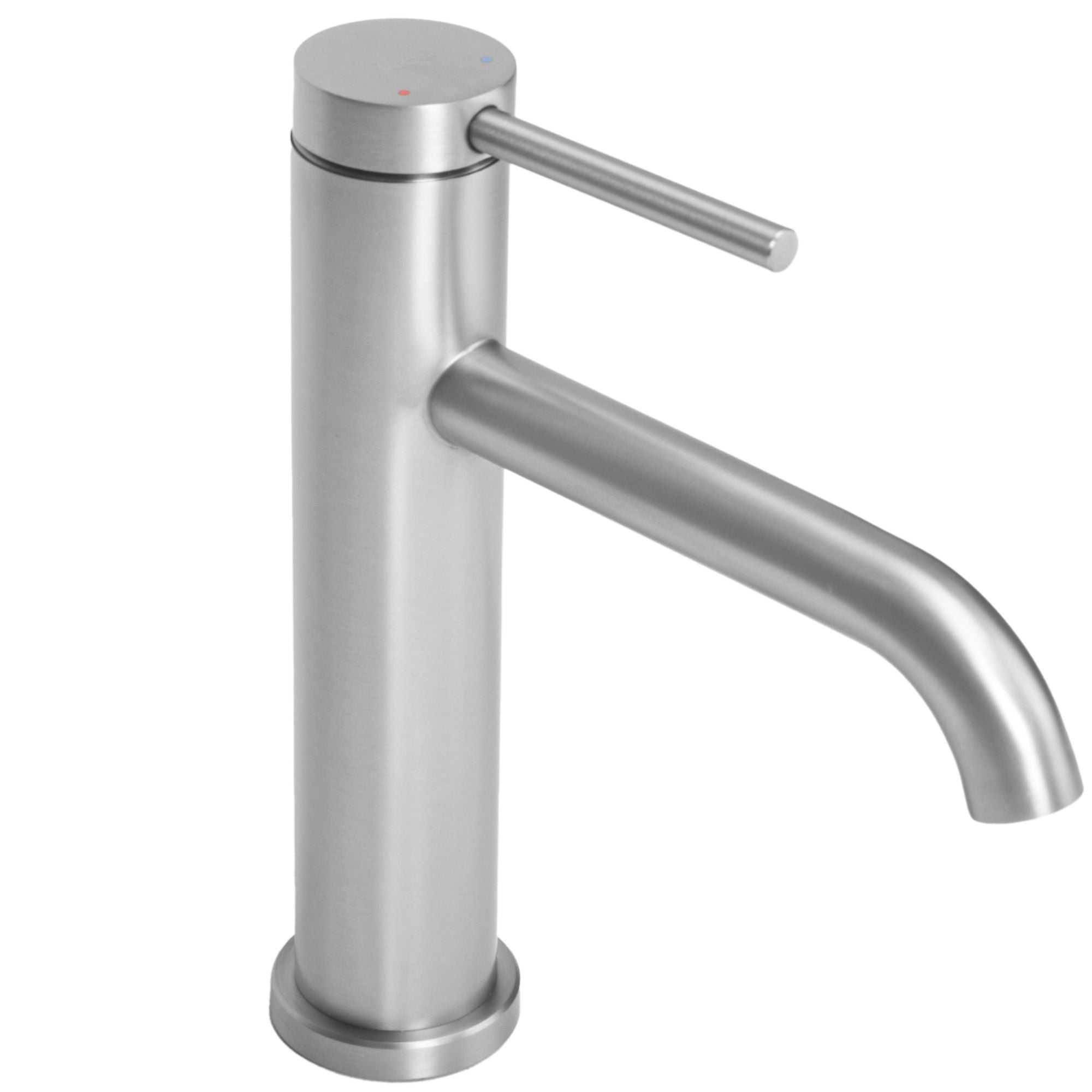 Wastafelkraan Rea Clif Brush Steel Low
