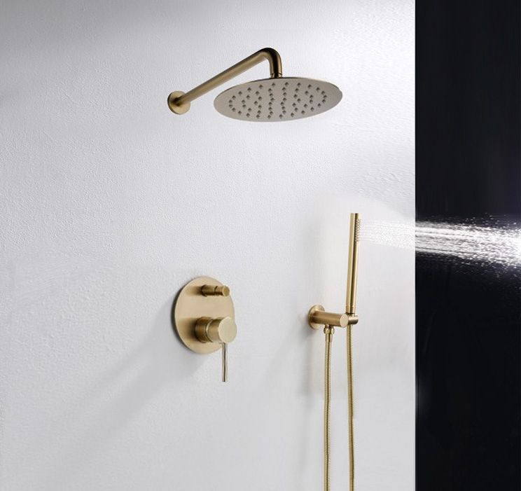 Rea Lungo Box inbouw doucheset Glans Goud detailfoto