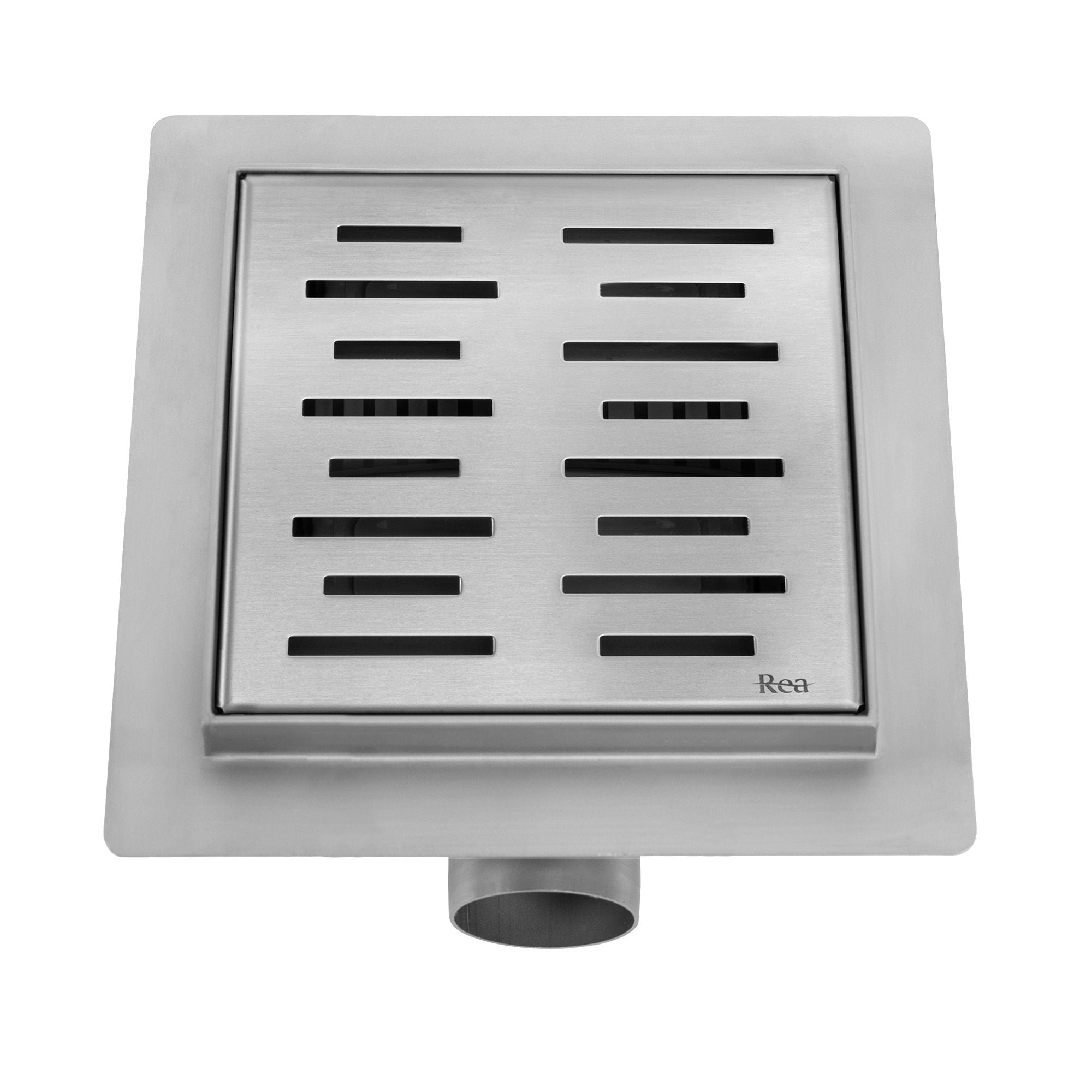 Lineaire afvoer REA Line Brush Steel 15x15