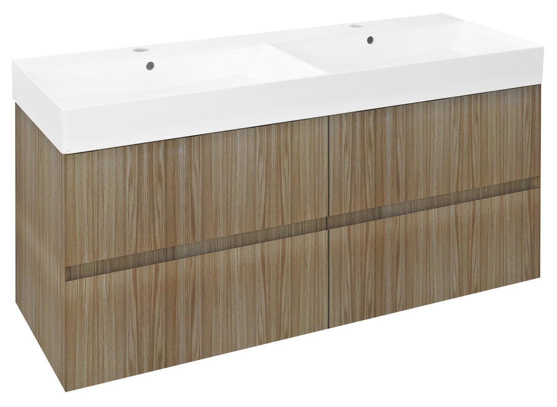 Sapho Filena Wastafelonderkast 118 X 43 X 51,5 Cm Eiken - afbeelding 1