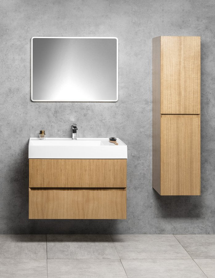 Sapho Filena Hoge Kast 35 X 30 X 140 Cm Eiken - afbeelding 6