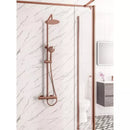 Eastbrook Moderne Ronde Thermostatische Doucheset Geborsteld Brons