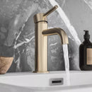 Eastbrook Meriden Wastafelkraan Met Afvoerplug Geborsteld Messing