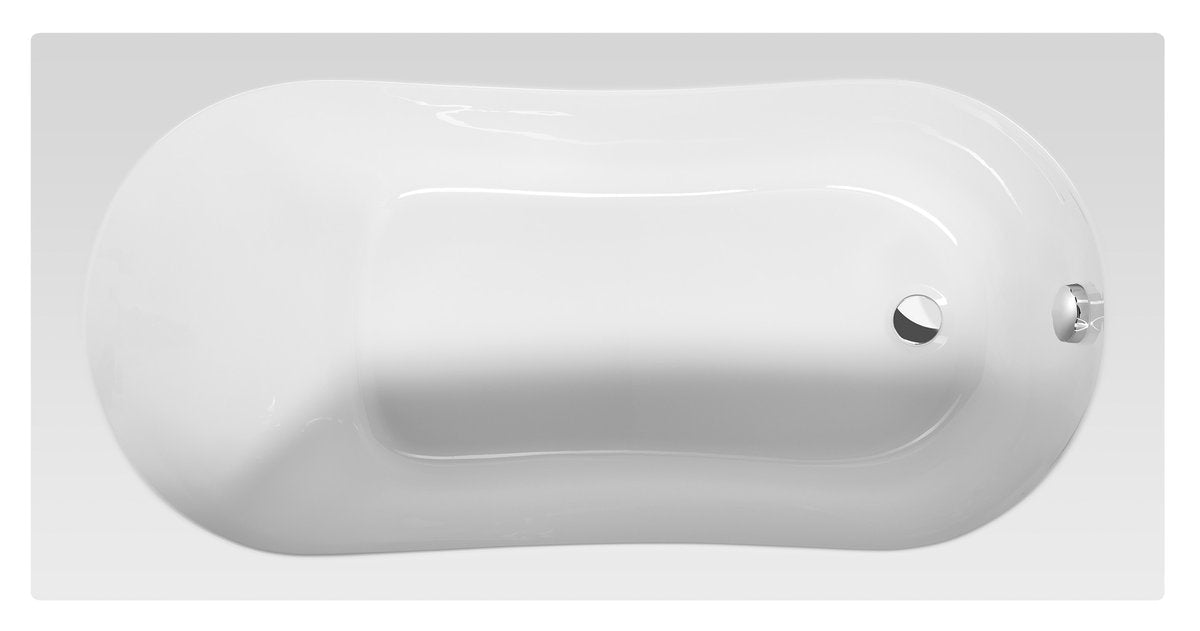 Aqualine Jizera Rechthoekig Ligbad 140x70 cm Wit afbeelding 1