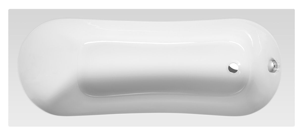 Aqualine Jizera Rechthoekig Ligbad 170x70 cm Wit afbeelding 1