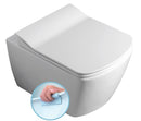 Wandtoilet Glanc 37x51,5cm Wit Randloos