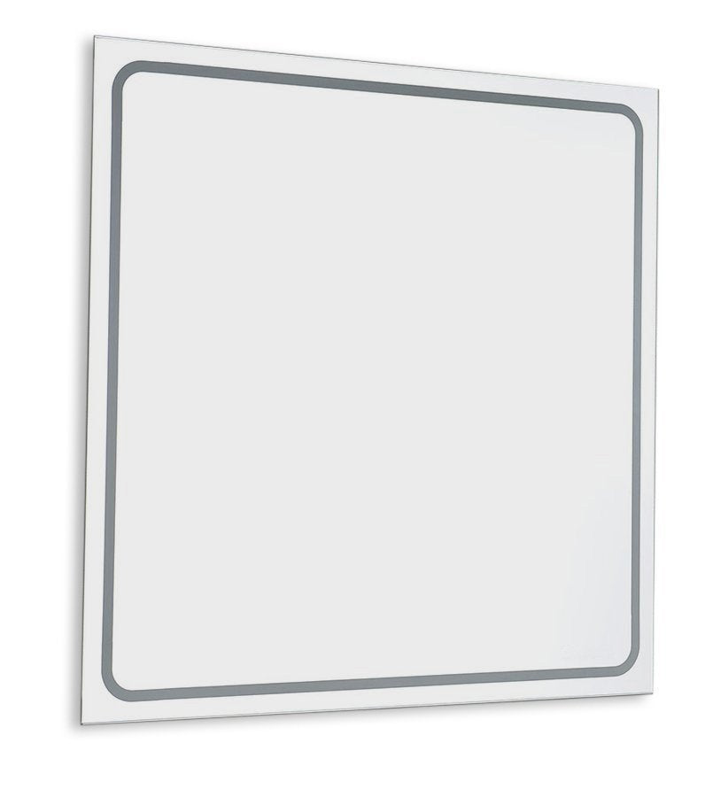 Badkamerspiegel Sapho Gemini Vierkante 90×90 cm Neutraal — met LED-verlichting