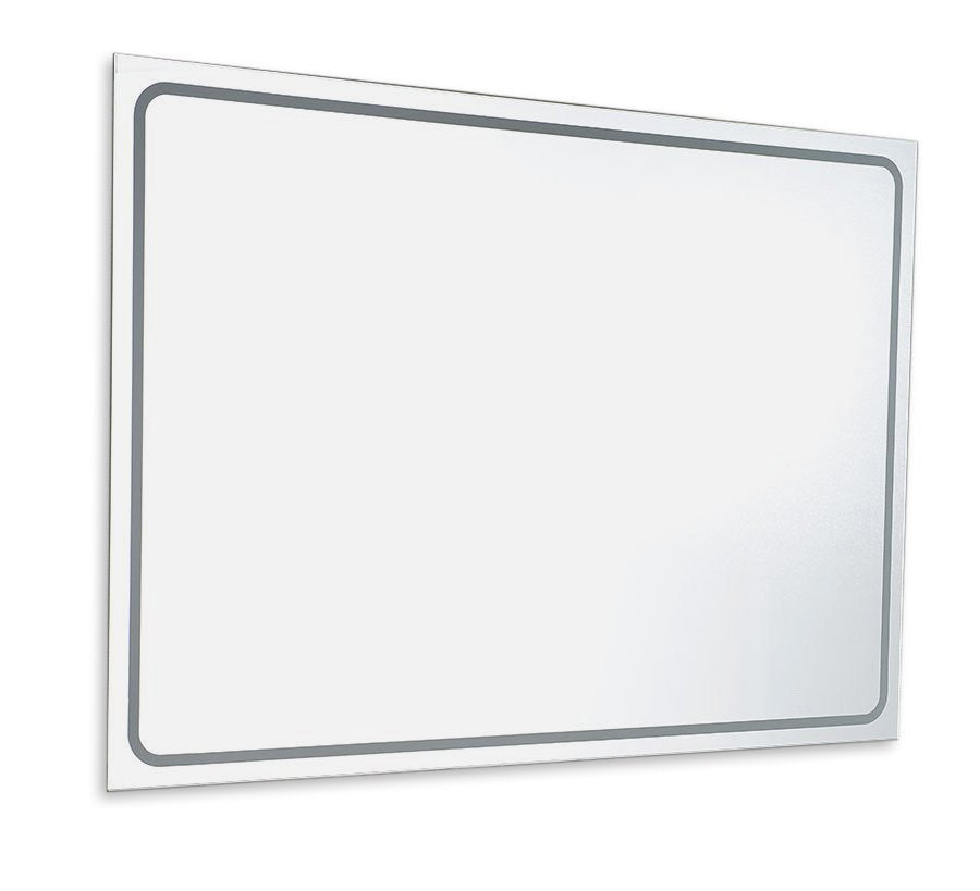 Badkamerspiegel Sapho Gemini 140×55 cm Neutraal — met LED-verlichting