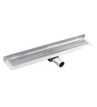 Manus onda rvs floor afvoerplug with grate, wall-mounted, l-650, dn50